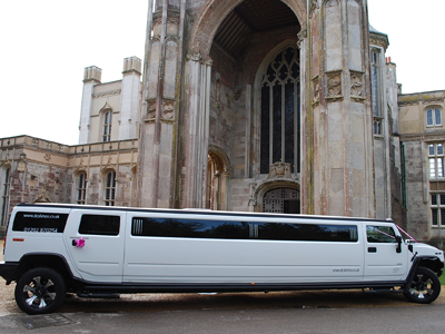 White Hummer Limo